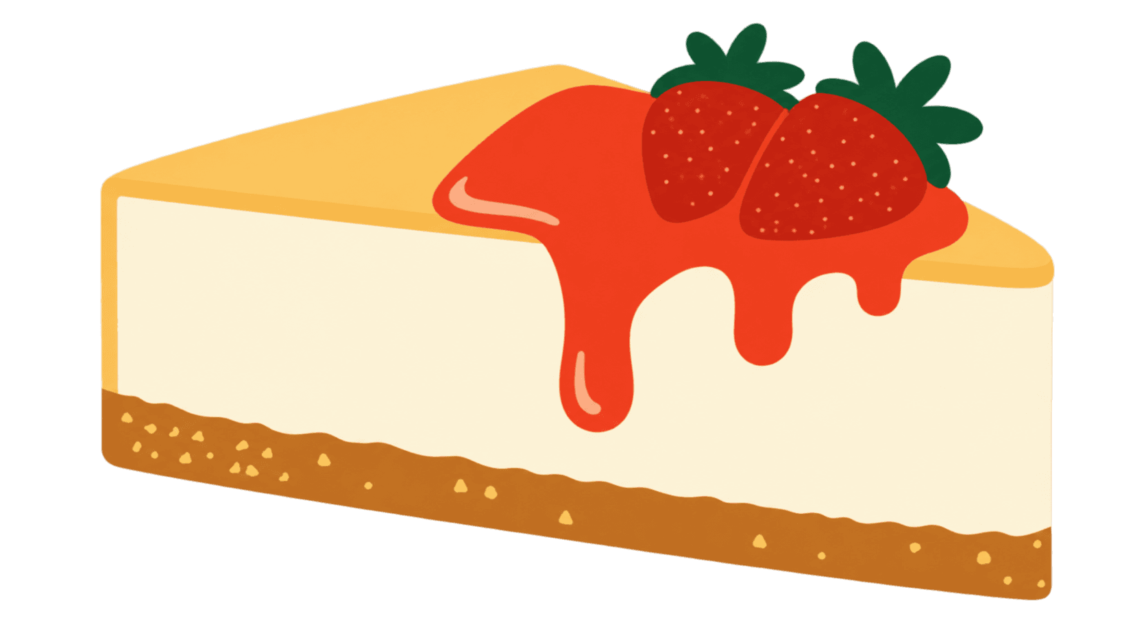 Strawberry cheesecake slice