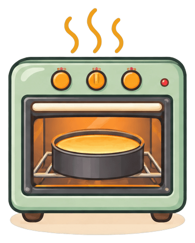 bake Cheesecake Premix step